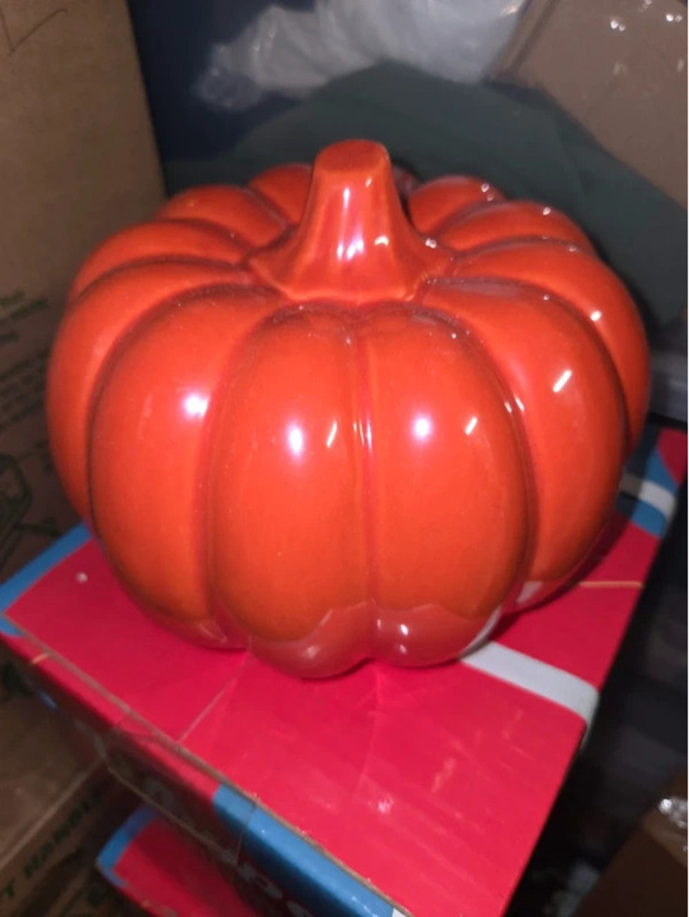 Orange decorative pumpkin